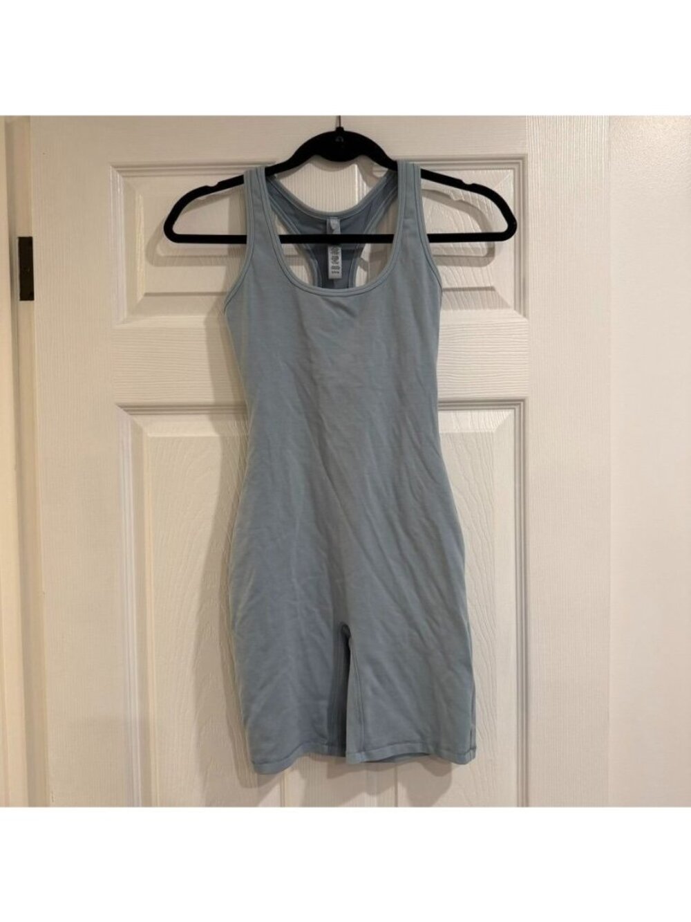 SKIMS Baby Blue Mid Thigh Romper Size Small